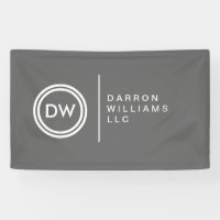 Logo Monogramme de vos initiales en gris