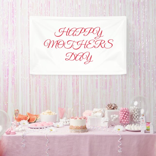 Banderoles Logo personnalisé simple et élégant ici entreprise (Fête)