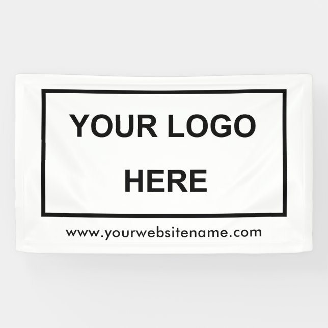 Banderoles Logo professionnel Big Business Noir Blanc (Horizontal)