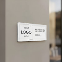 Logo professionnel minimaliste blanc