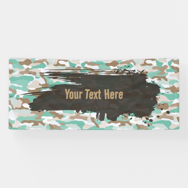Banderoles Long camouflage aqua résistant (Horizontal)