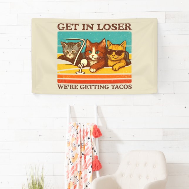 Banderoles Loser, on prend des tacos (En situation)