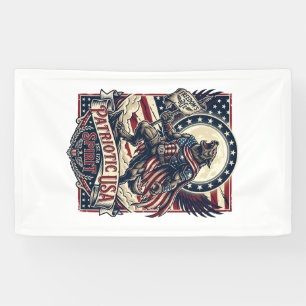 Banderoles Loup-garou patriotique Patriote Horreur Monstre Pa