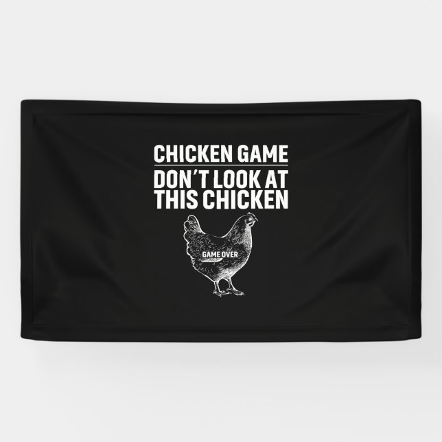 Banderoles Louvain de poulet | Jeu de poulet (Horizontal)