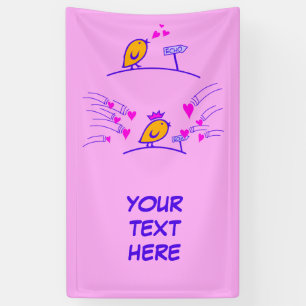 Banderoles LOVE ECHO - Comic Birds Tweetlercools 3