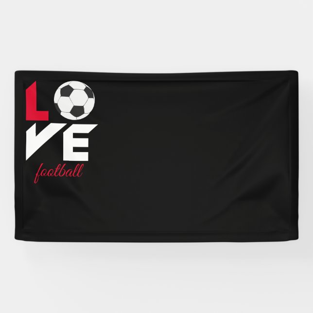 Banderoles Love football (Horizontal)