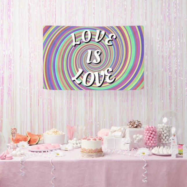 Banderoles Love Is Love Fierté (Fête)