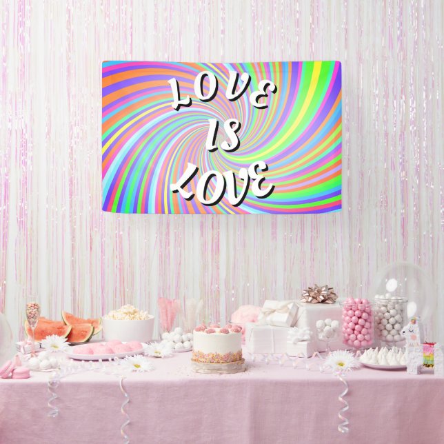 Banderoles Love Is Love Fierté (Fête)