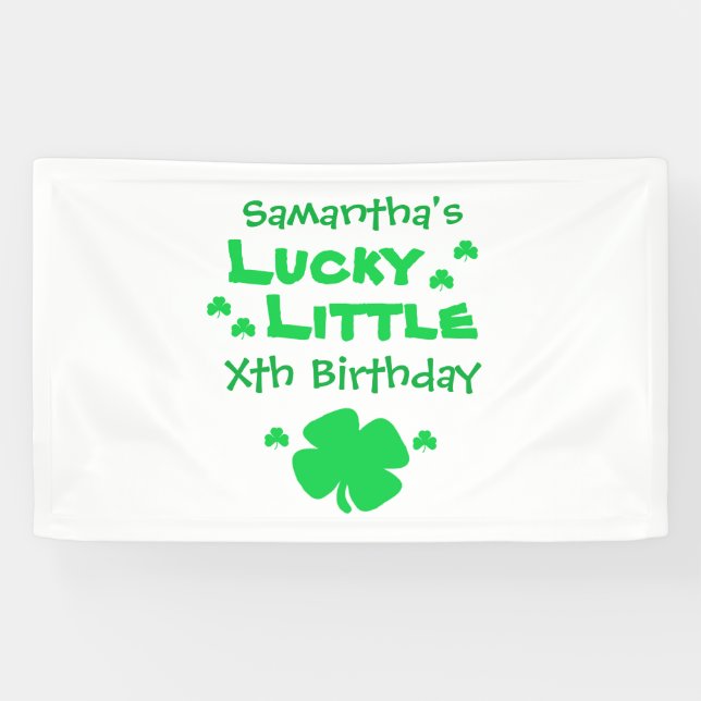 Banderoles Lucky Little Birthday (Horizontal)