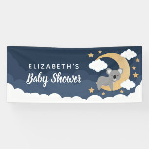 Banderoles Lullaby Baby Koala Moon Baby shower