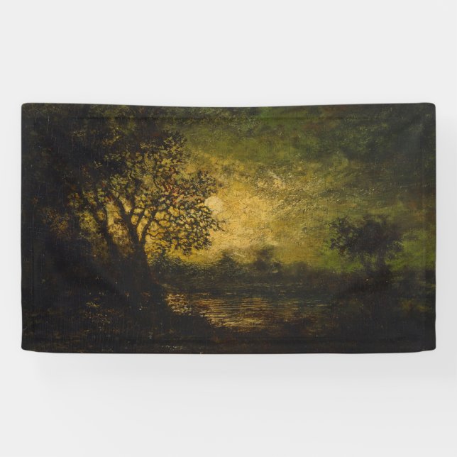 Banderoles Lune (par Ralph Albert Blakelock) (Horizontal)
