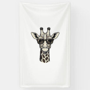 Banderoles Lunettes de soleil de girafe cool T-shirt à gravur
