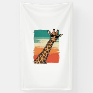 Banderoles Lunettes de soleil de girafe cool T-shirt vintage 