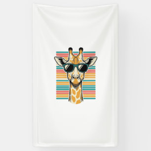 Banderoles Lunettes de soleil girafe vintage vecteur rayure r