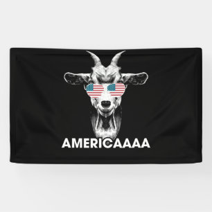 Banderoles Lunettes de soleil Goat Americaaa 4 juillet Patrio