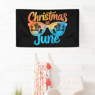 Banderoles Lunettes de soleil Noël en juin Vacances d'été drô
