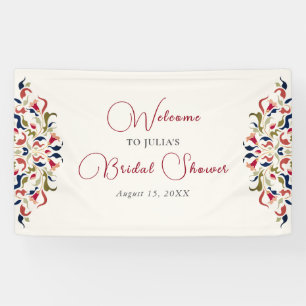 Banderoles Luxe Artistique Botanique Floral Mariage Paisley