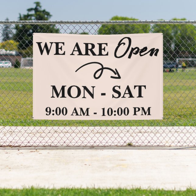 Banderoles Magasin d'affaires Cute Restaurant Nous sommes ouv (Insitu)