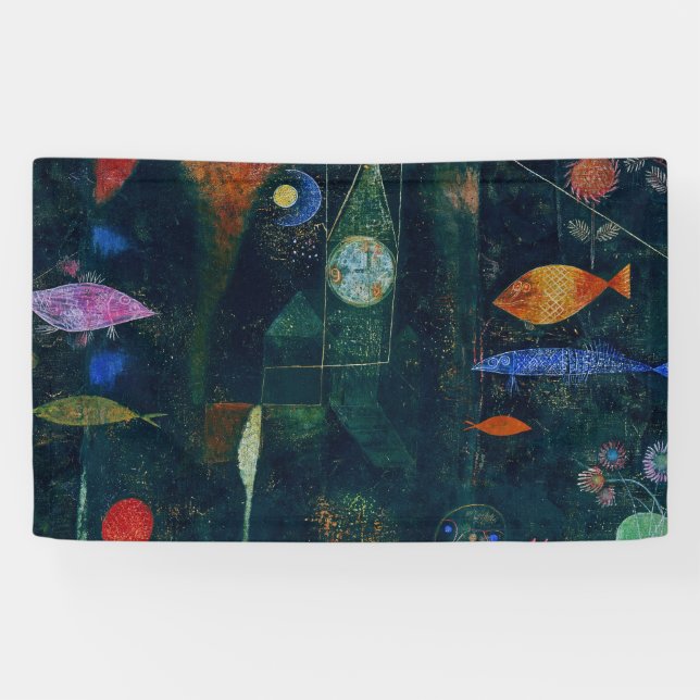 Banderoles Magie de poisson de Paul Klee Peinture Abstraite A (Horizontal)