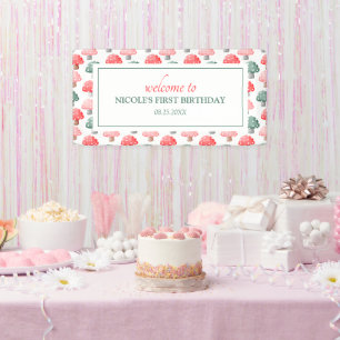 Banderoles Magie Whimsical mignon Champignons colorés Anniver