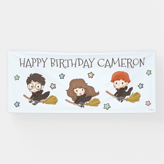 Banderoles Magique HARRY POTTER™ et anniversaire de Poudlard (Horizontal)