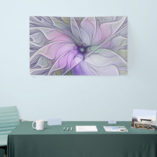 Banderoles Magnifique beauté moderne abstraite fleur d'art fr