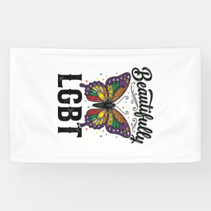 Banderoles Magnifique Chemise LGBT Papillon Vintage Fierté_1