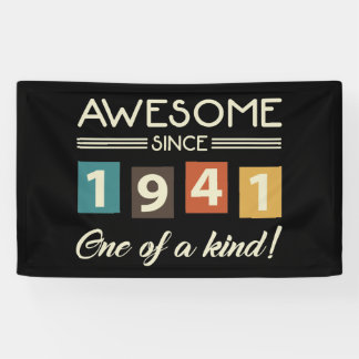Banderoles Magnifique depuis 1941 Retro 80e anniversaire