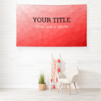 Maille géométrique rouge Triangle texte personnali