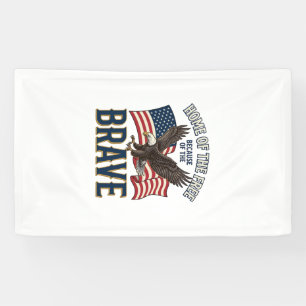 Banderoles Maison du Libre Aigle Brave Design de T-shirt Patr