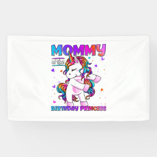 Banderoles Maman de la princesse d'anniversaire fille qui fai