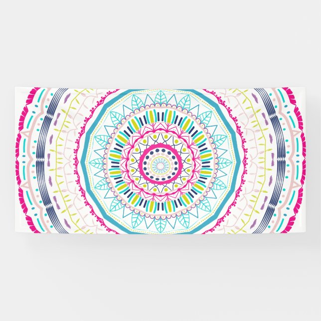 Banderoles mandala coloré (Horizontal)