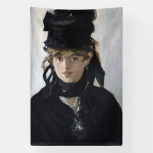 Banderoles Manet - Berthe Morisot with a bouquet of violets