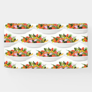 Banderoles Mangez plus de plantes frais motivation salade let
