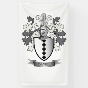 Banderoles Manteau de crête de famille de Daniel des bras