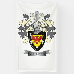 Banderoles Manteau de crête de famille de McAllister des bra