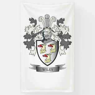 Banderoles Manteau de crête de famille de Wiley des bras