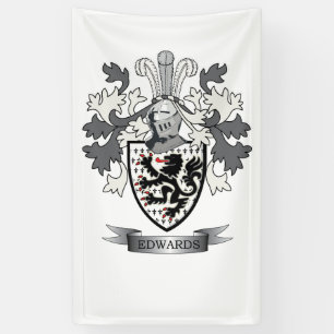Banderoles Manteau de crête de famille d'Edwards des bras