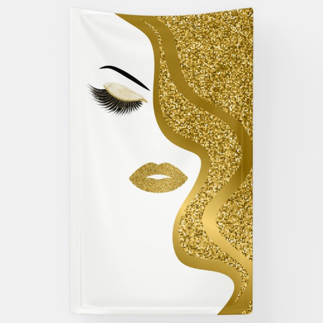 Banderoles Maquillage à effet pailleté (Vertical)