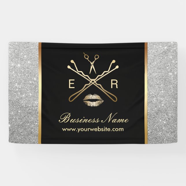 Banderoles Maquillage Artiste Coiffure Stylo Parties scintill (Horizontal)