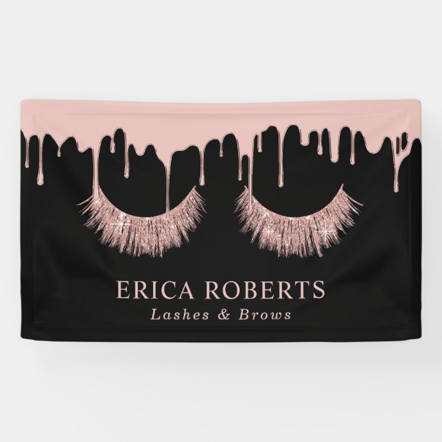 Banderoles Maquillage Artiste Rose Gold Lashes (Horizontal)