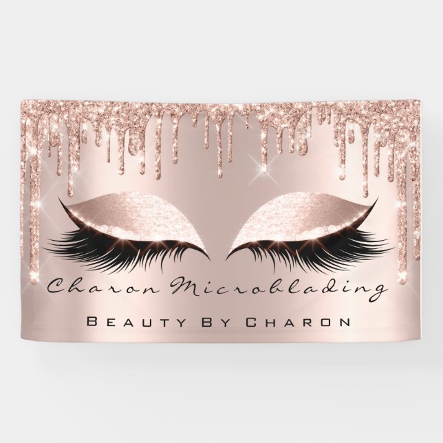 Banderoles Maquillage Eyebrows Lashes Browns Rose Spark Rose (Horizontal)