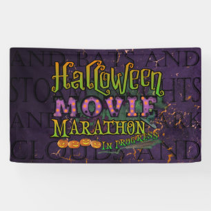 Banderoles Marathon de cinéma d'Halloween en cours Marque