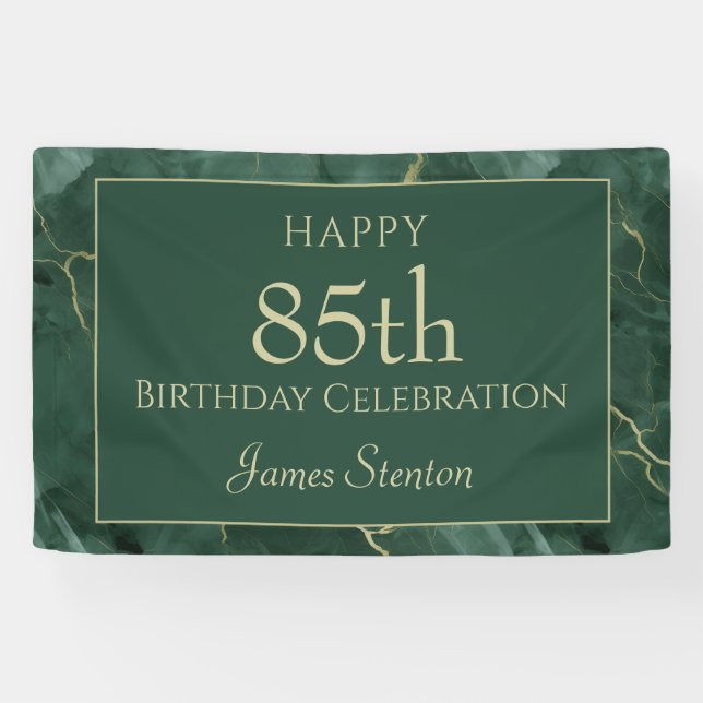 Banderoles Marbre Vert 85e Anniversaire (Horizontal)