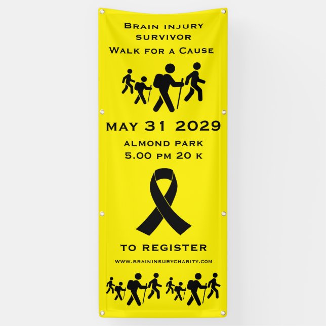 Banderoles Marche pour une cause (Vertical)