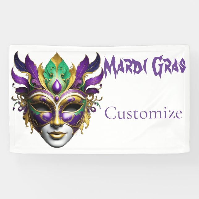 Banderoles Mardi Gras Masque Thunder_Cove (Horizontal)