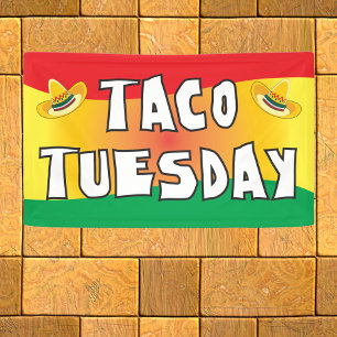 Banderoles Mardi Taco aux couleurs vives