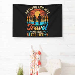 Banderoles Mari et Femme Partenaires de Voyage pour la Vie Pl
