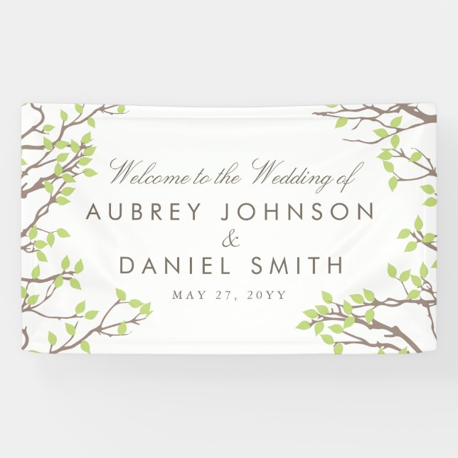 Banderoles Mariage Blisser Branches (Horizontal)