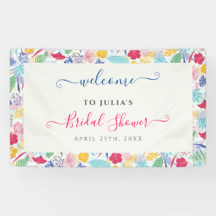 Banderoles Mariage champêtre Rose Fushia Bleu Nuit